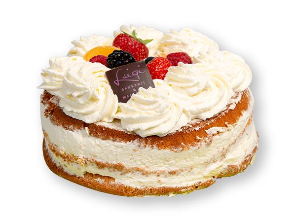 Slagroomtaartje rond 5 pers